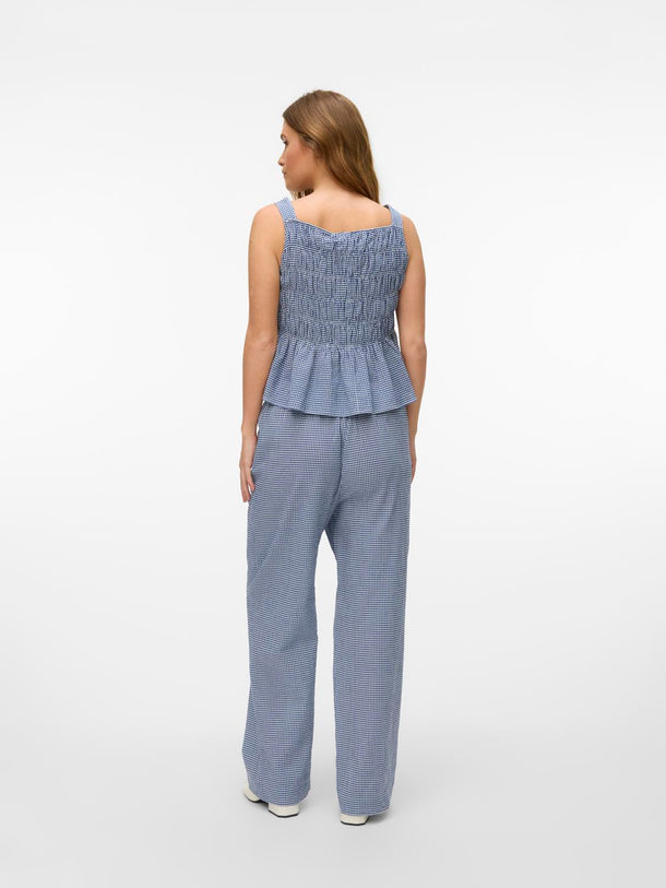 Product PANTALÓN RELAXED CUADROS ROBERTA-Blue Depths Checks:CHECKS BIRCH - Image 4