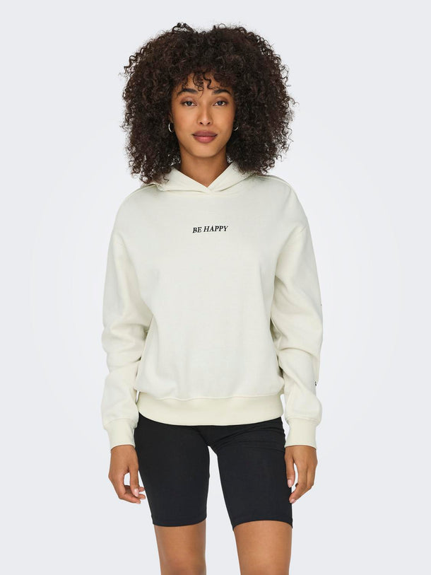 Product SUDADERA CASSIE - Cloud Dancer Print:Be happy + labels brooklyn - Image 2