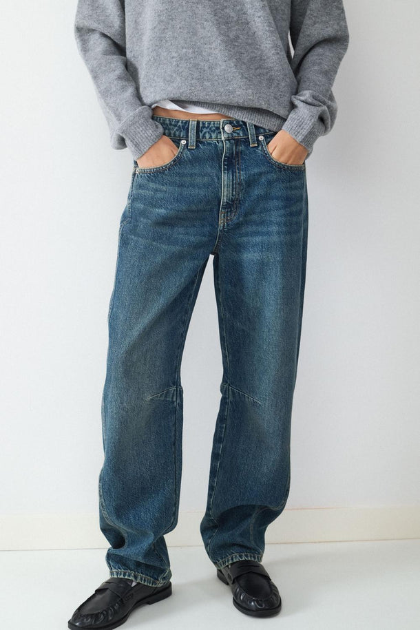 Product JEAN BARREL BMK-Vintage Dark Blue Denim - Image 1