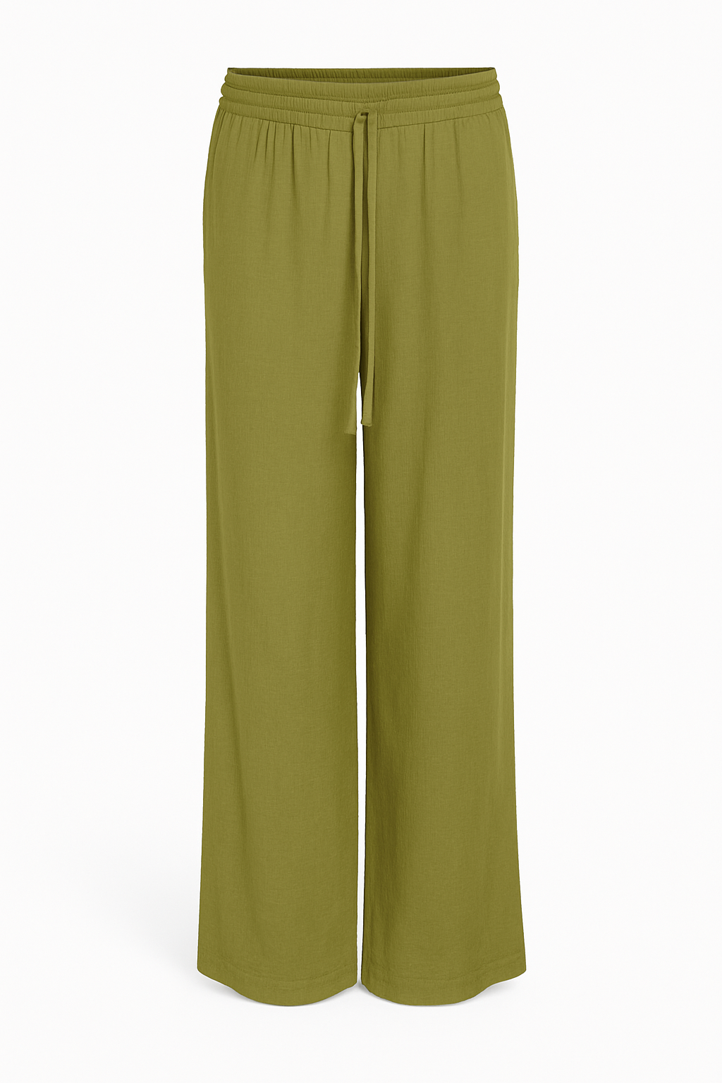 PANTALÓN LINO REGULAR LEILANI - Green Olive