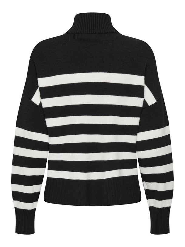 Product SWEATER BARIA - Black Stripes:CLOUD DANCER - Image 5