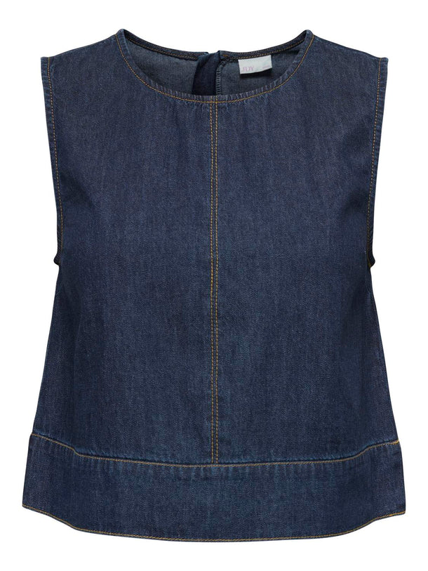 Product TOP DE DENIM SABRINA-Dark Blue Denim - Image 4