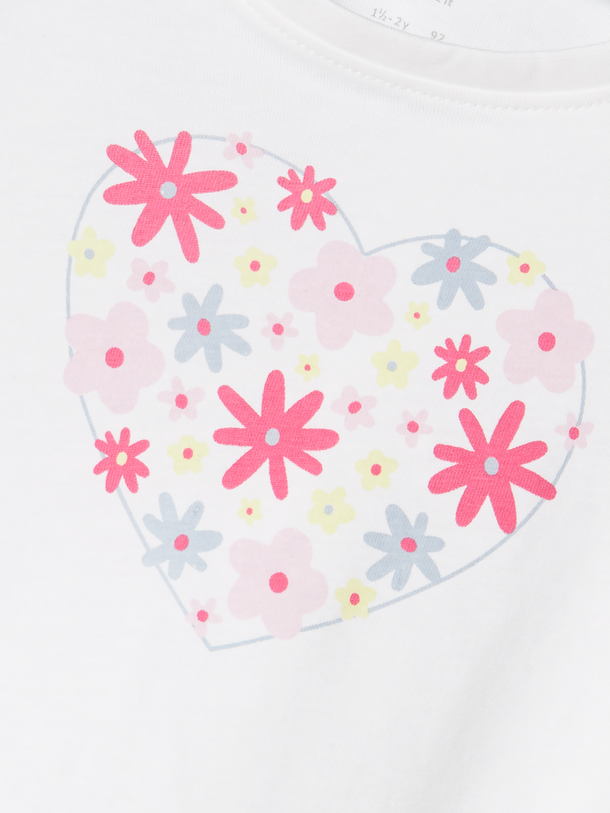 Product CAMISETA VIOLET - Bright White Print:FLOWERS - Image 2