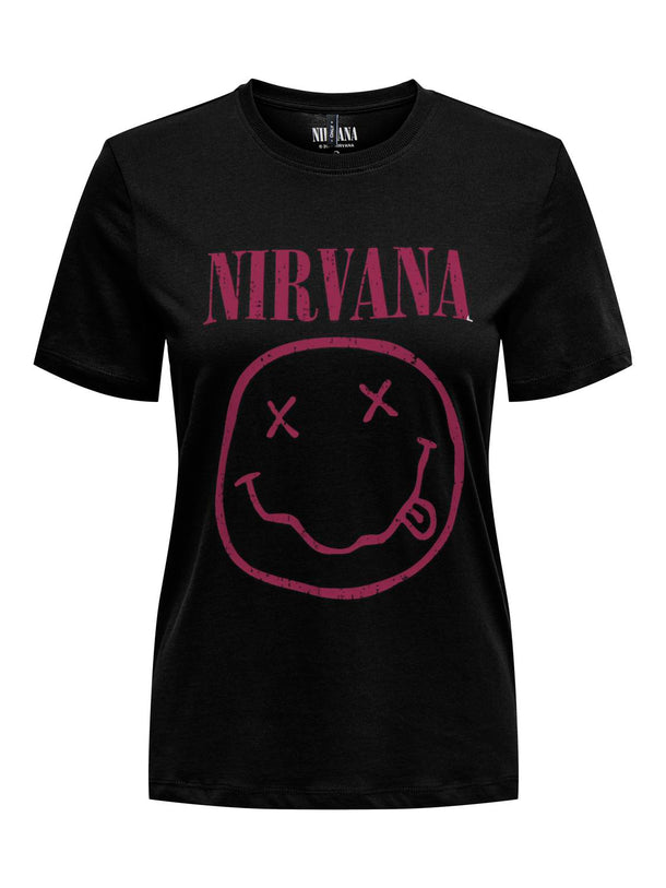 Product CAMISETA NIRVANA - Black Print:Smilling beaujolais - Image 1