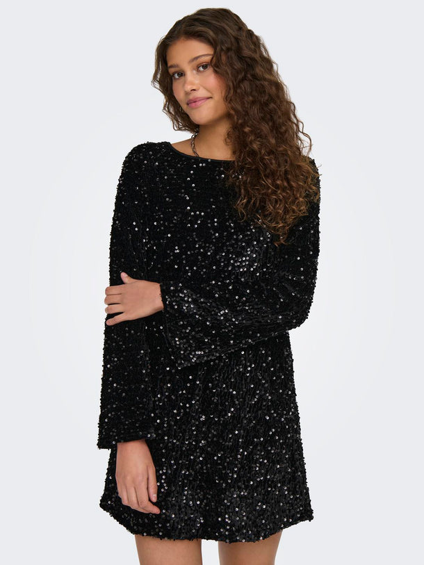 Product VESTIDO LANIKA - Black Detail:BLACK BOW - Image 6