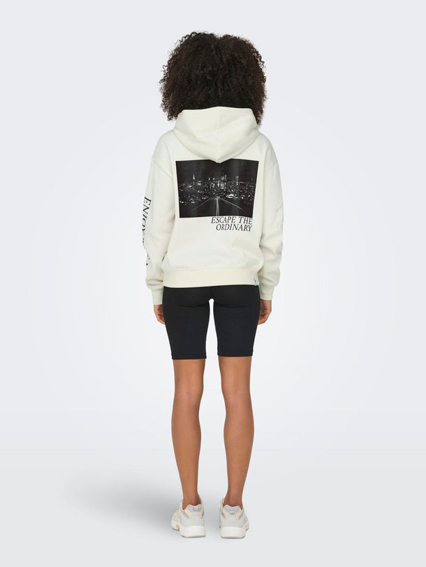 Product SUDADERA CASSIE - Cloud Dancer Print:Be happy + labels brooklyn - Image 6
