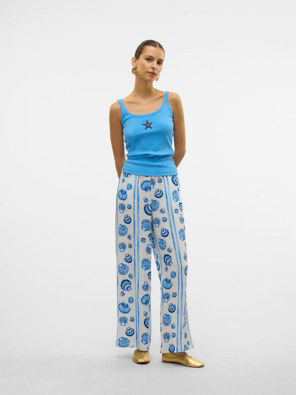 Product TOP DIANA-Azure Blue Print:STARFISH - Image 5