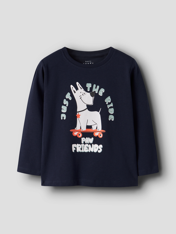 Product CAMISETA MANGA LARGA LUX-Navy Blazer Print:Skate Dog - Image 1