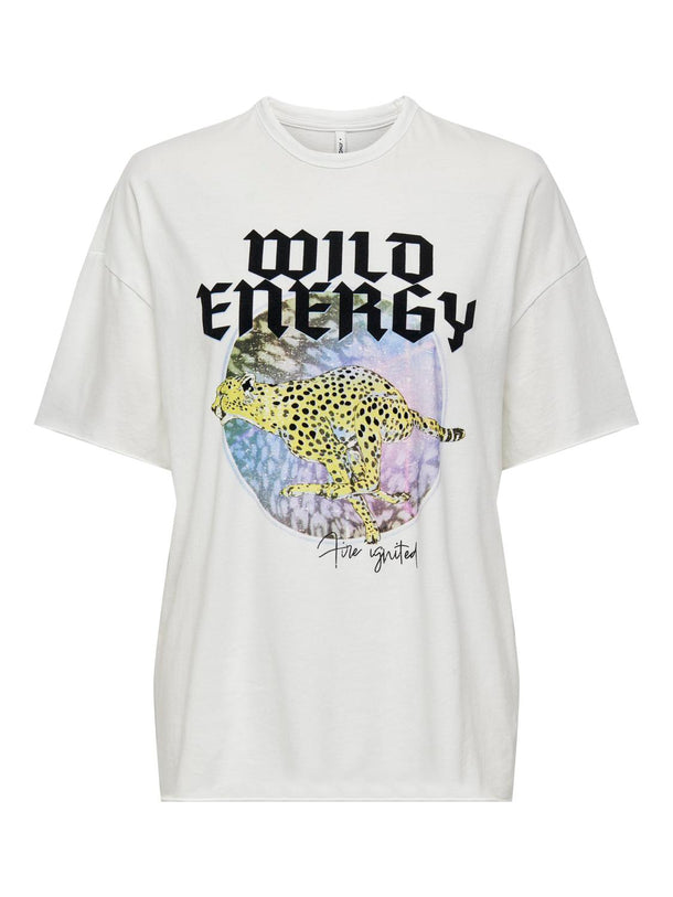 Product CAMISETA LUCY - Cloud Dancer Print:Wild duchess - Image 1