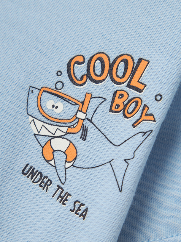 Product CAMISETA VELIX - Chambray Blue Print:Shark - Image 2