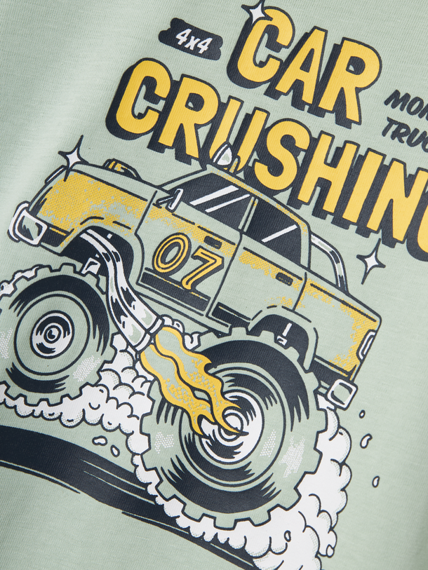 Product CAMISETA VICTOR - Silt Green Print:Car - Image 2