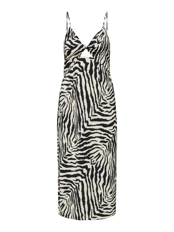 Product VESTIDO THALIA - Cloud Dancer AOP:BLACK ZEBRA - Image 4