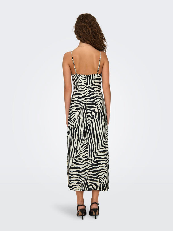 Product VESTIDO THALIA - Cloud Dancer AOP:BLACK ZEBRA - Image 3