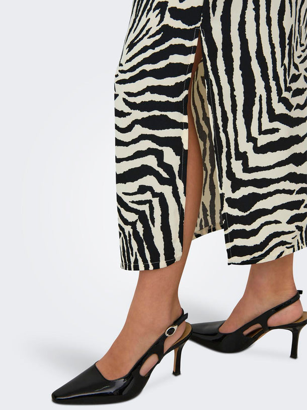 Product VESTIDO THALIA - Cloud Dancer AOP:BLACK ZEBRA - Image 7