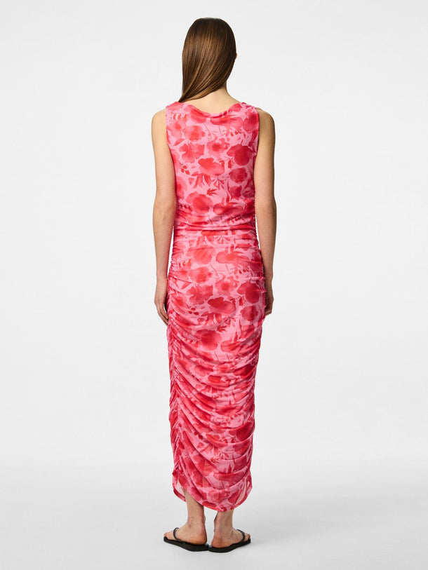 Product VESTIDO CUELLO BOTE ESTAMPADO ALLY-Pink Tulle AOP:Flowers - Image 7