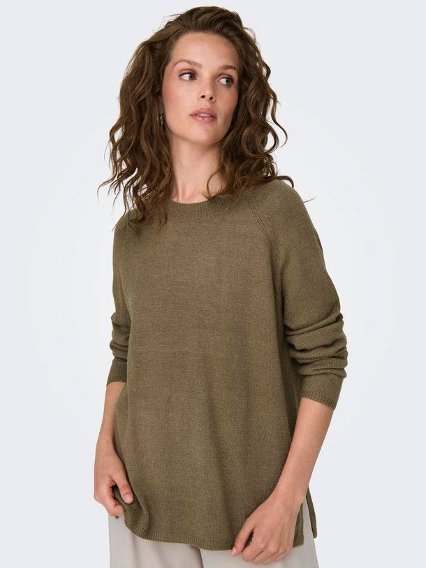 Product SWEATER MARCO -Malt Ball Detail:MELANGE - Image 6