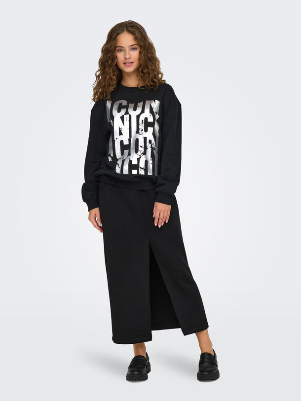 Product SUDADERA GWEN - Black Print:ICON - Image 2
