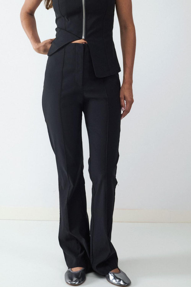 Product PANTALÓN LARGO FLARE BMK-Black - Image 1