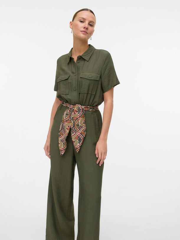 Product MONO CON CINTURÓN FLEUR-Grape Leaf Detail:Belt in Mermaid AOP Florence - Image 5