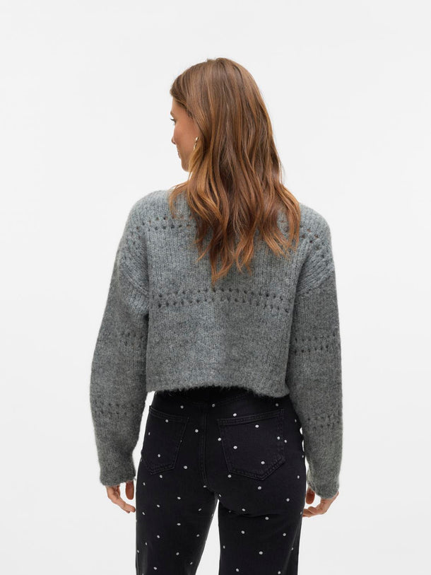 Product CÁRDIGAN ADELINA - Medium Grey Melange - Image 4