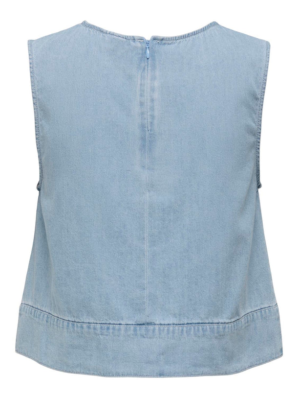 Product TOP DE DENIM SABRINA-Light Blue Denim - Image 5