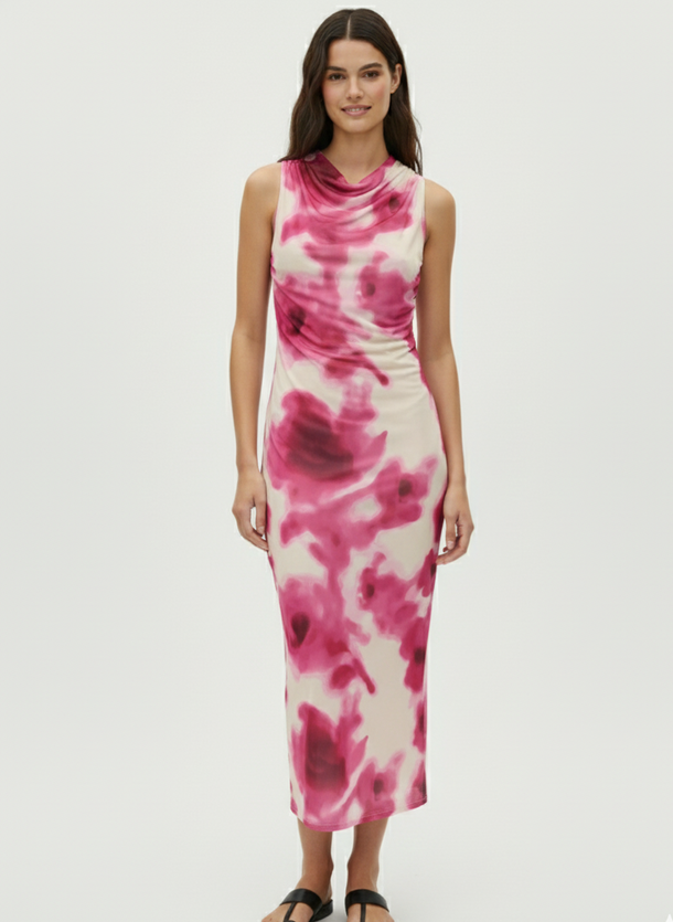 Product VESTIDO MAXI ESTAMPADO PARIS-Cloud Dancer AOP:Sunne flowers - Image 1