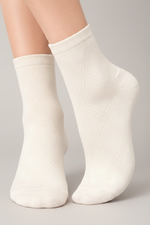 MEDIAS TOBILLERAS CALADAS MADDIE - Birch