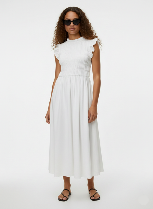 VESTIDO SIN MANGAS EMMIE-Bright White