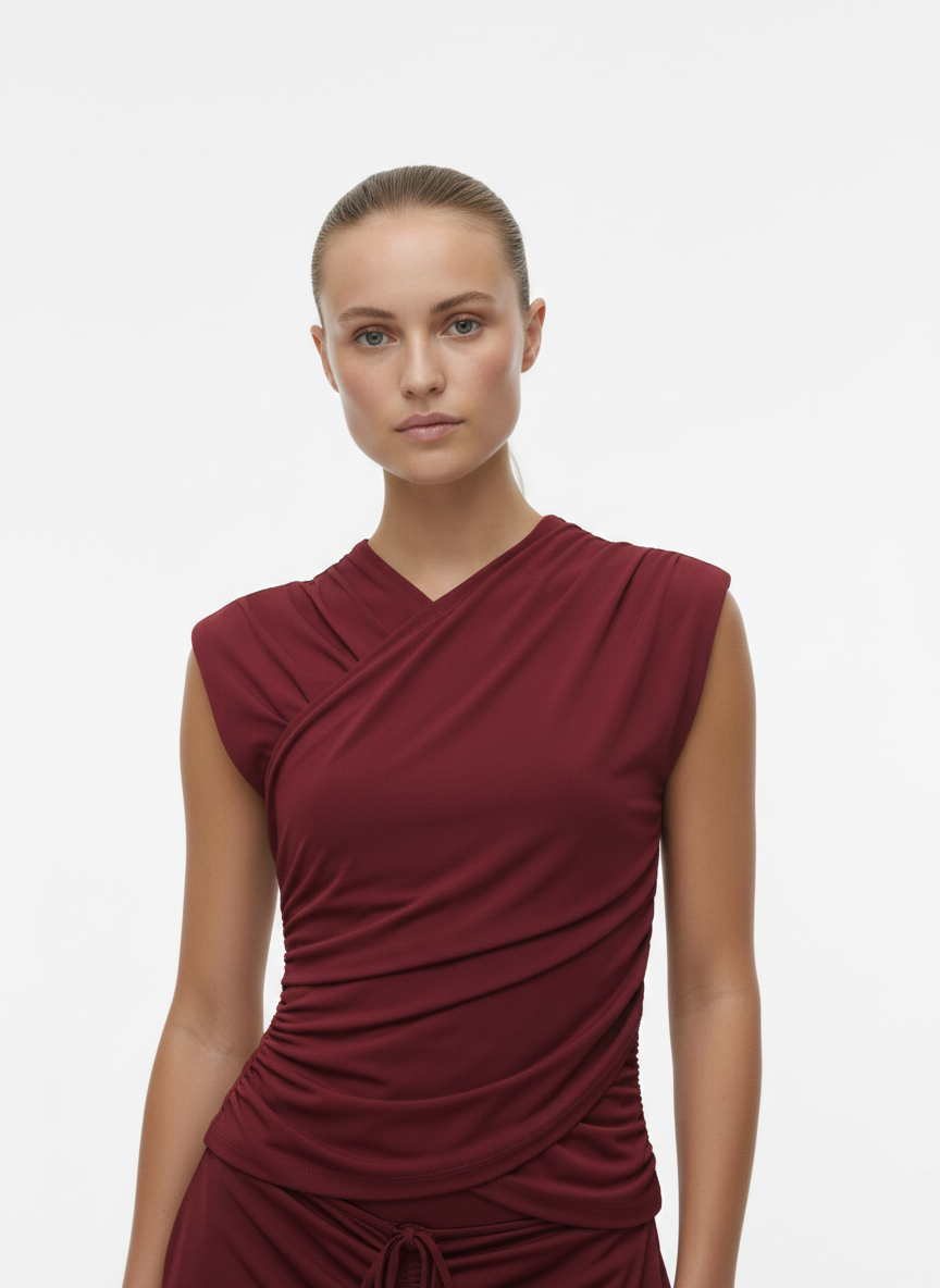 TOP ESCOTE EN V DAISY-Syrah