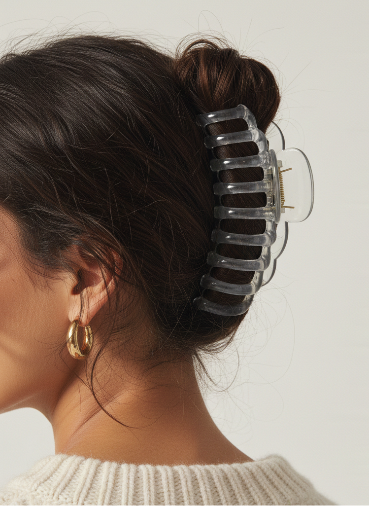 BROCHE DE PELO NIKA - Chrome Grey