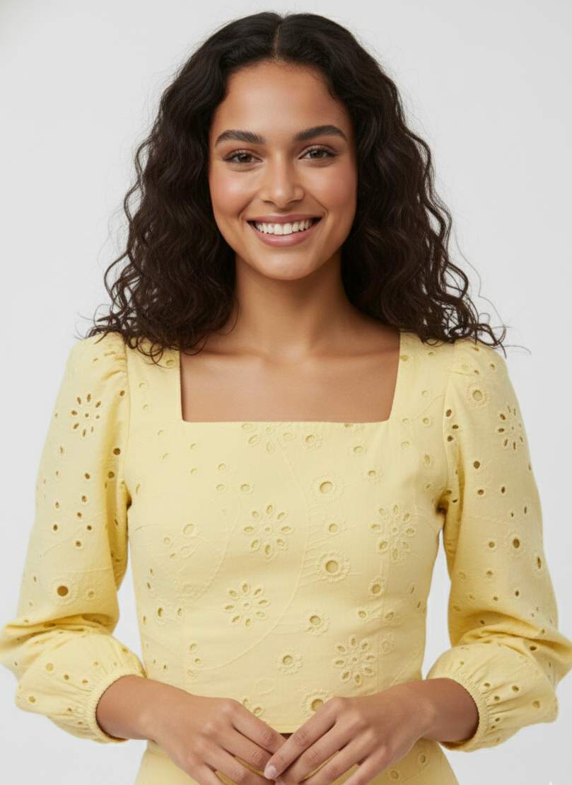TOP DE PUNTILLA ILLE-Pale Banana