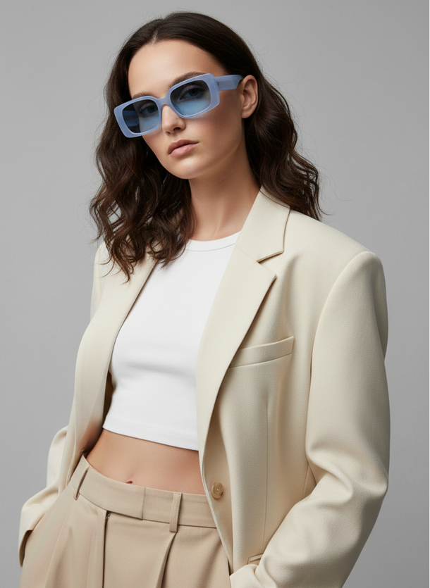 Product LENTES DE SOL AILA - Azure Blue - Image 1