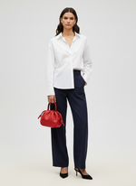 CARTERA EFECTO CUERO CORREA AJUSTABLE BALLOON - High Risk Red Detail:Silver