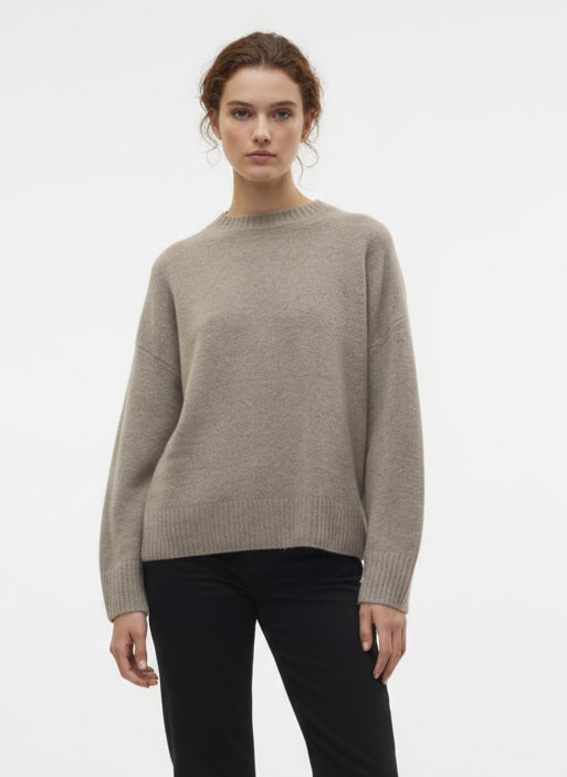 SWEATER CHUNKY BOOM - Moon Rock Detail:MELANGE