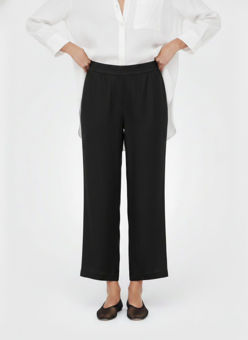 PANTALÓN WIDE LINO SAY - Black
