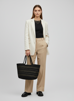 CARTERA SHOPPER CON LUREX TIN - Black Detail:GOLD LUREX