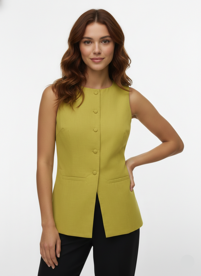 CHALECO SASTRERO JOSIE-Avocado Oil