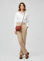 CARTERA BANDOLERA DE CUERO AUDREY - Marsala