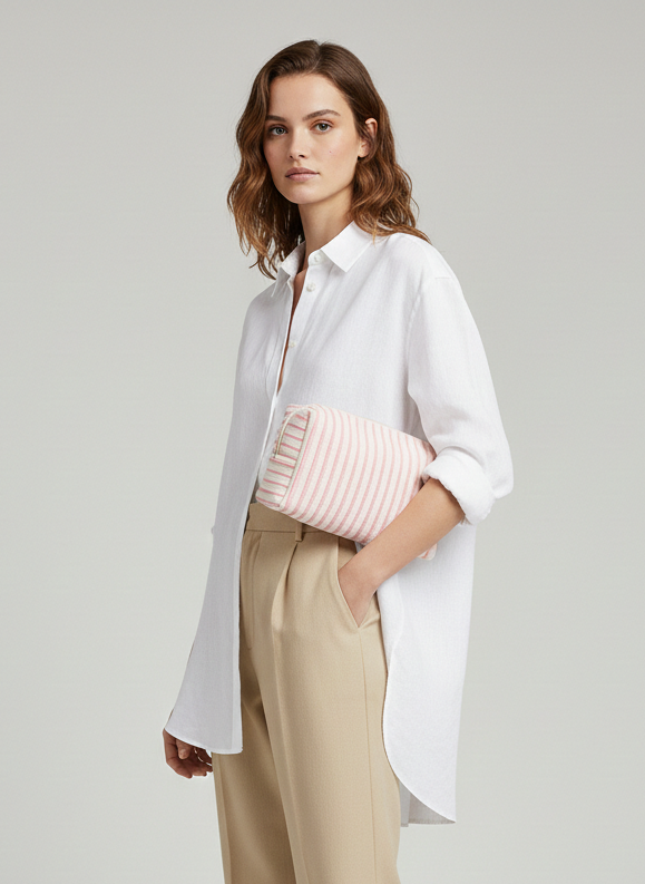 NECESSAIRE CON CIERRE LUCCA - Rose Shadow