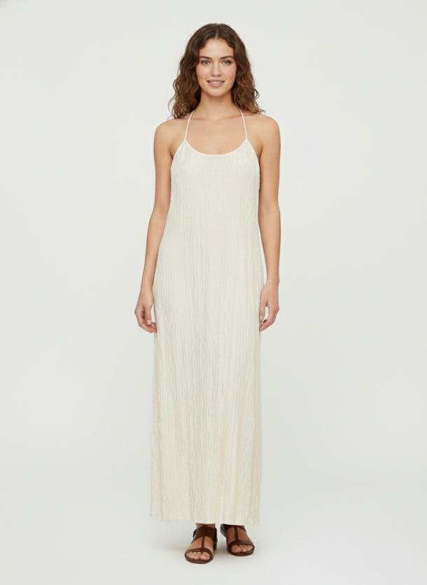 Product VESTIDO LARGO CON BRETELES AJUSTABLES BEA-Birch - Image 1