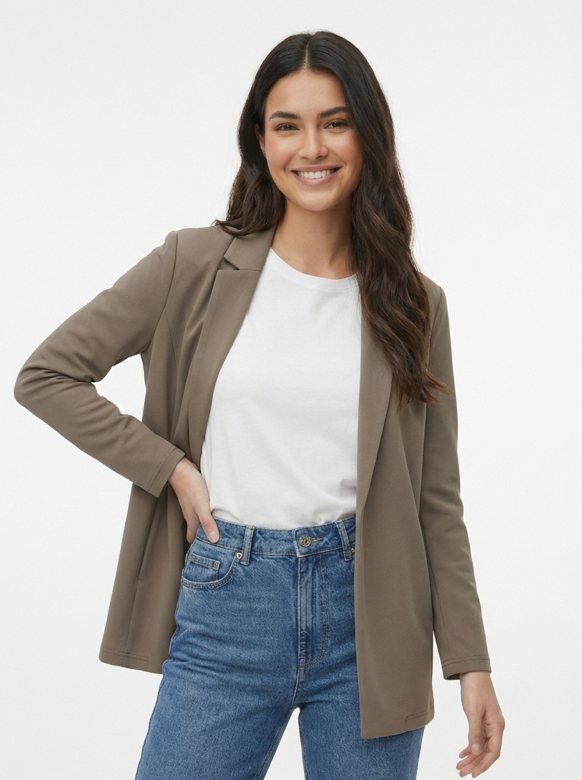 BLAZER LARGO GEGGO - Walnut