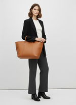 CARTERA SHOPPER EFECTO CUERO KAROLINE - Cognac