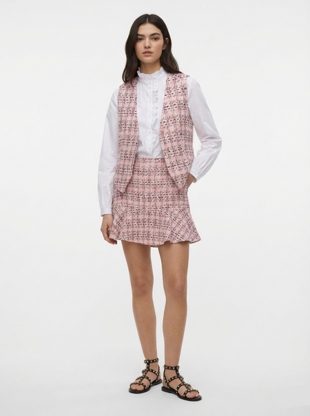 CHALECO SASTRERO DE TWEED ADELE-Bonbon AOP:MULTI COLOR