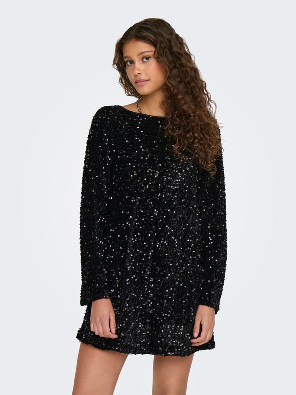 Product VESTIDO LANIKA - Black Detail:BLACK BOW - Image 1