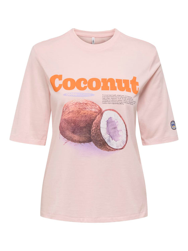 Product CAMISETA PHOEBE - Mauve Chalk Print:Coconut - Image 2