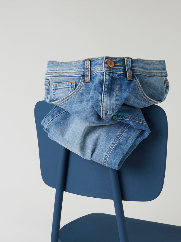 Product JEAN WIDE ROSE - Medium Blue Denim - Image 3