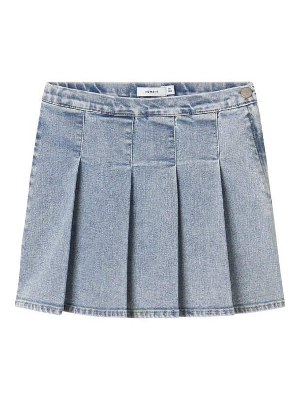 Product POLLERA DE JEAN DEBI - Light Blue Denim - Image 4