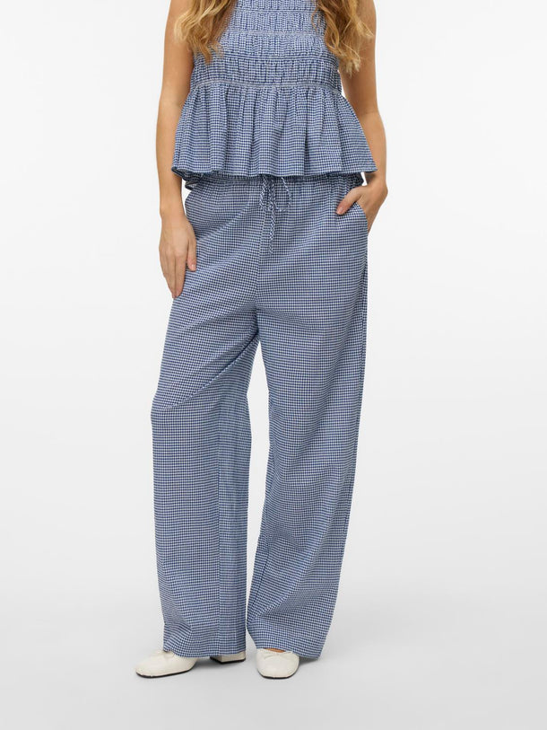 Product PANTALÓN RELAXED CUADROS ROBERTA-Blue Depths Checks:CHECKS BIRCH - Image 2