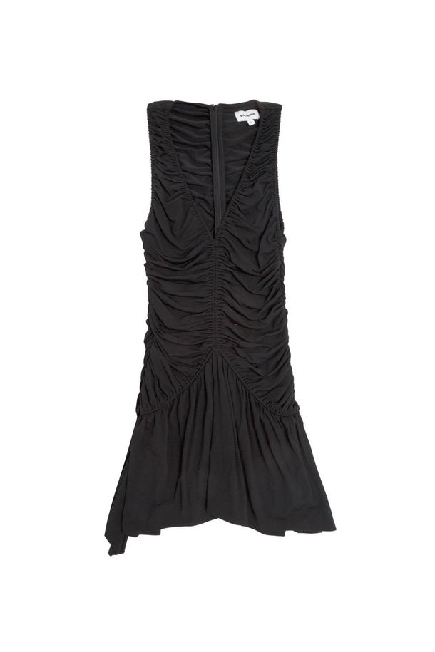 Product VESTIDO CORTO DRAPEADO BMK-Black - Image 4
