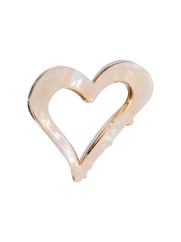 Product BROCHE ELLIE-Cloud Dancer Detail:HEART - Image 1